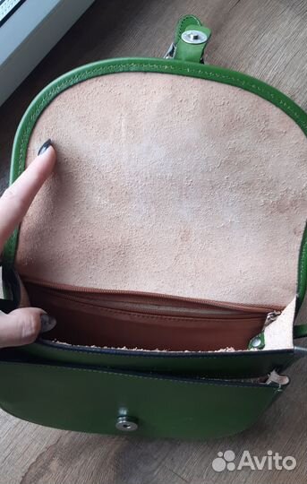 Сумка Gerard henon зеленая натуральная кожа