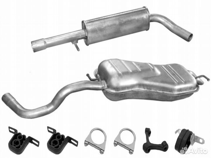 Глушитель Volksvagen Golf Jetta в наличии