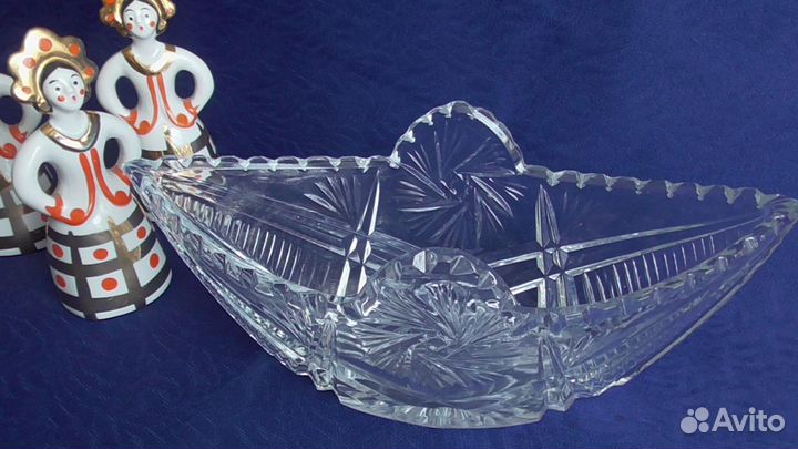 Хрусталь СССР. Ладья. 2 салатницы