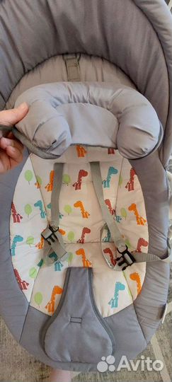 Детские электронные качели шезлонг