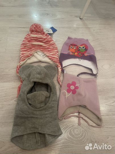 Шапка шлем и другие шапки для девочки