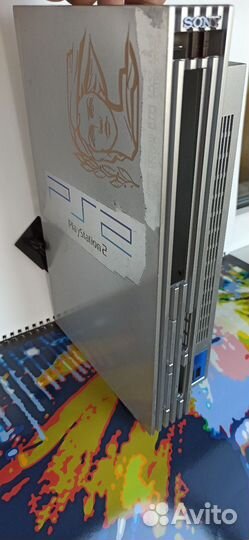 PlayStation 2 Fat silver (корпус и заглушка )