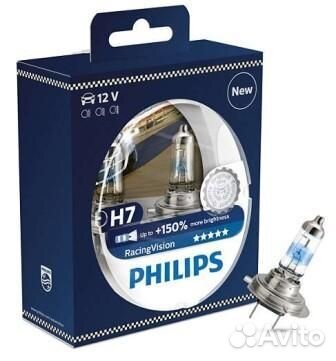 Philips 12972RVS2 Лампа H7 12V 55W Racing Vision 1