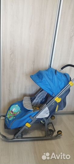 Детские санки коляска nika