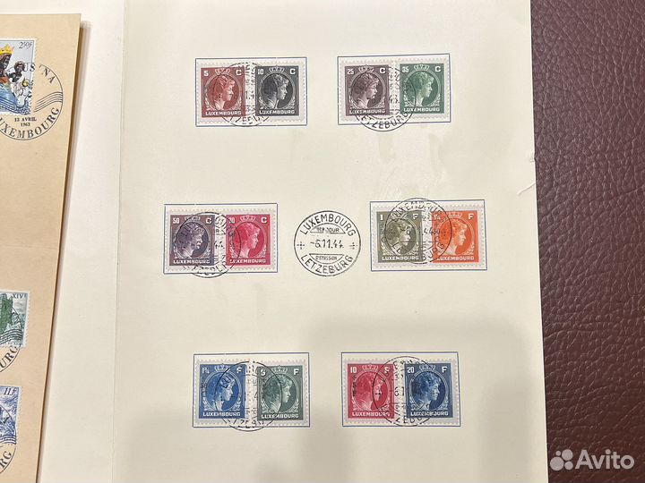 Люксембург 1944, марки презентационный буклет