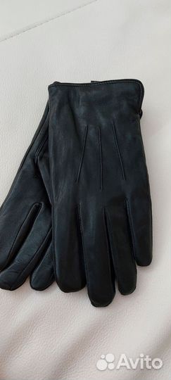 Перчатки муж-е зим-е из кожи козлика наб-я шерсть