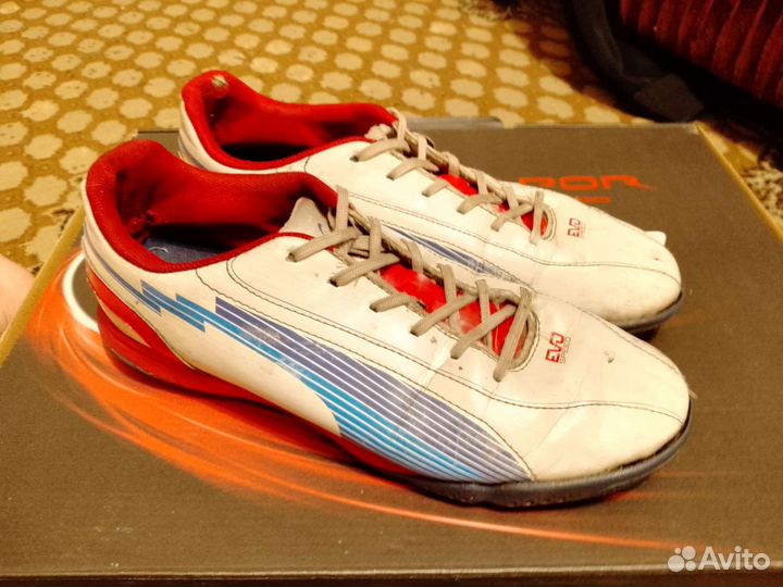 Сороконожки Puma EVO speed duoflex (белые) 41 р