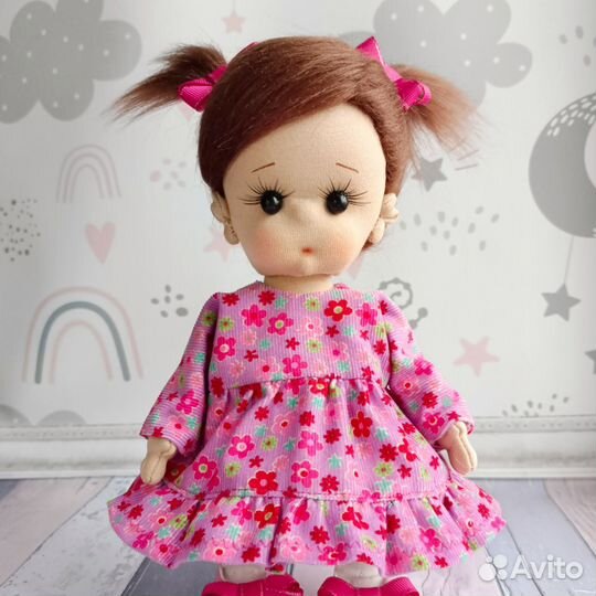 Игровая текстильная кукла ручной работы