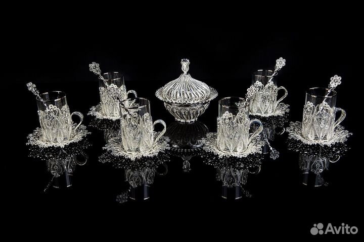 Эксклюзивный чайный набор из филиграни