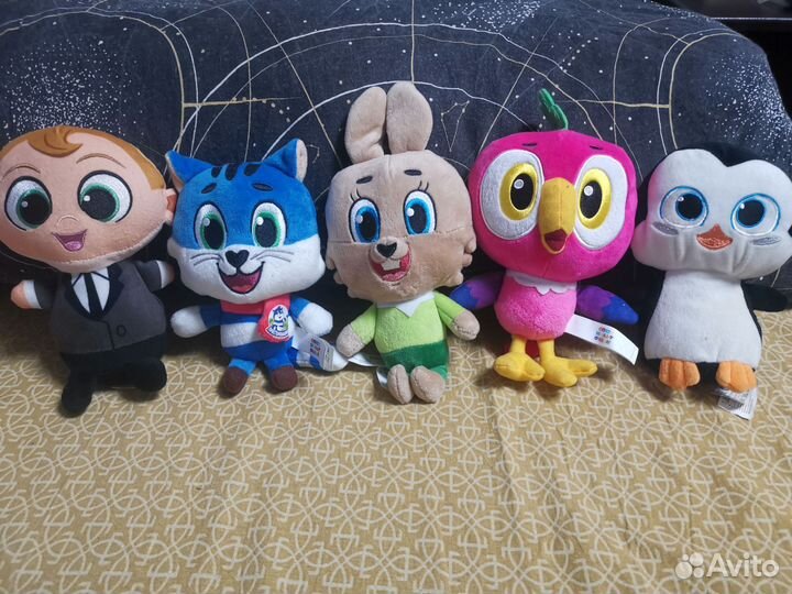 Игрушки из мультфильмов, коллекция из магнита