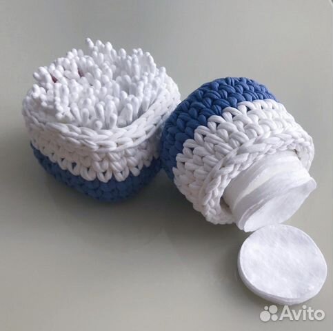 Корзиночки из трикотажной пряжи