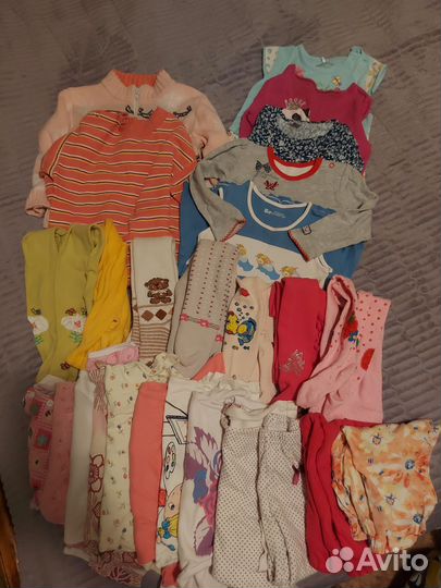 Вещи пакетом для девочки от 86 см