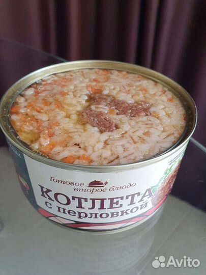 Котлета с перловкой