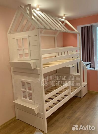 Детская двухъярусная кровать 