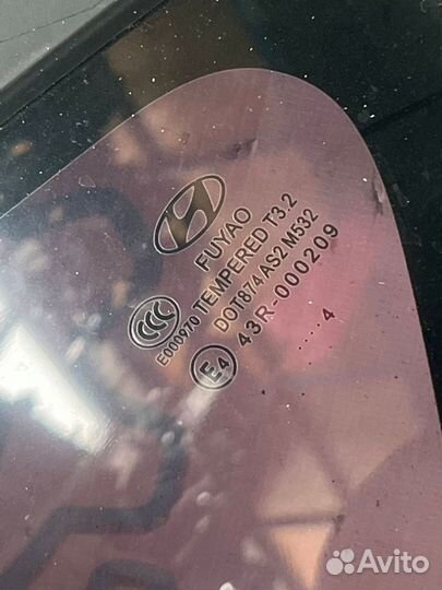 Форточка заднего левого крыла Hyundai Solaris