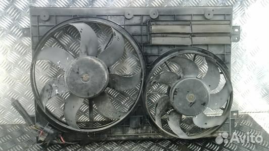 Вентилятор радиатора skoda superb 2 (5TD03KE01)