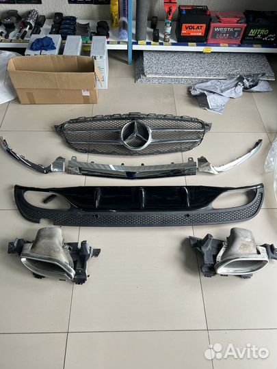 Решетка радиатора диффузорвыхлопа мерседес w205