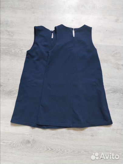 Школьный сарафан,водолазка,блузка для двойни 2 шт