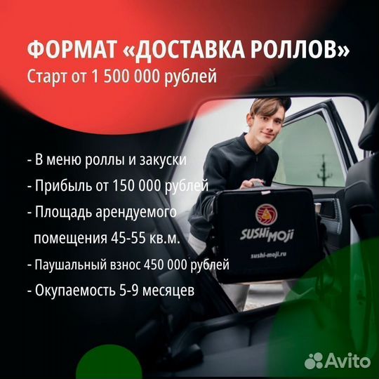 Франшиза доставки роллов