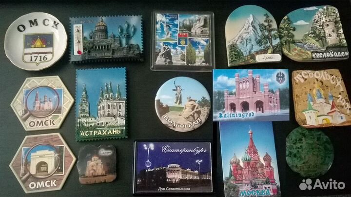 Магниты. Серия города России. Разное