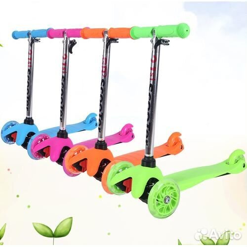 Самокат трехколесный Scooter с рег. ручк