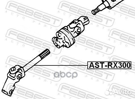 Вал рулевой / lexus RX300 MCU1# 1998.01-2003.02