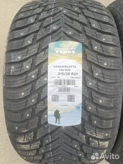 Nokian Tyres Hakkapeliitta 10p SUV 315/35 R21 и 275/40 R21 111T