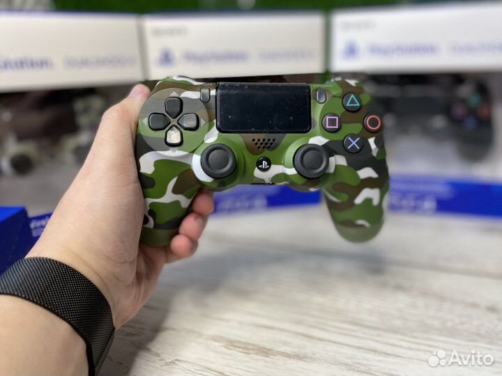 Джойстик PS4 Зелёный камуфляж