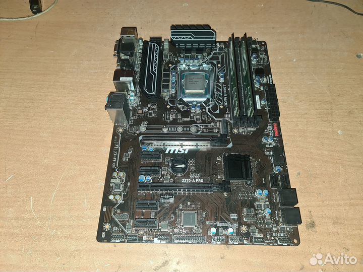 Msi Z270-A-Pro + G3900 + 8 Гб ddr4