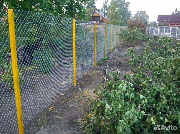 Заборы из рабицы под ключ
