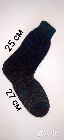 Носки мужские ручной вязки шерстяные на 41-42