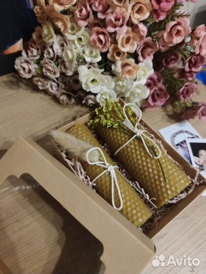 Свечи восковые ручной работы