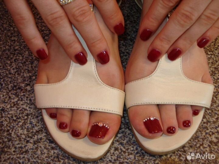 Педикюр, шеллак.Выезд на дом