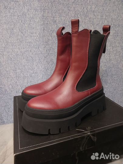 Ботинки нат.кожа новые