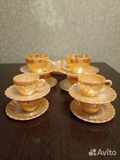 Сервиз золотой опал, жаропрочное стекло