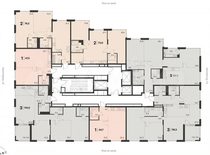 3-к. квартира, 118,3 м², 20/21 эт.