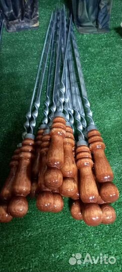 Шампура с деревянной ручкой