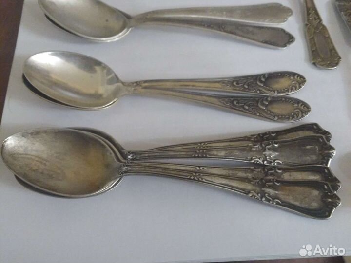 Чайные ложки серебро