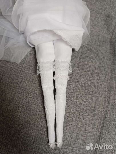 Интерьерная кукла тильда невеста ручной работы