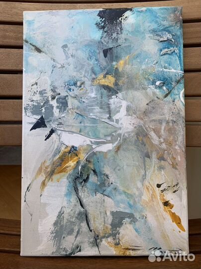 Картины 2 шт 27/40 абстракция, холст
