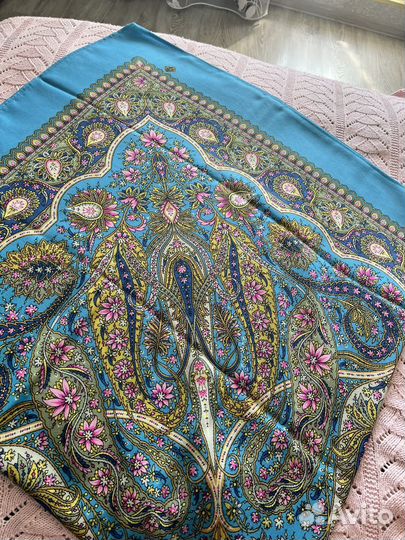 Павловопосадский платок шерсть