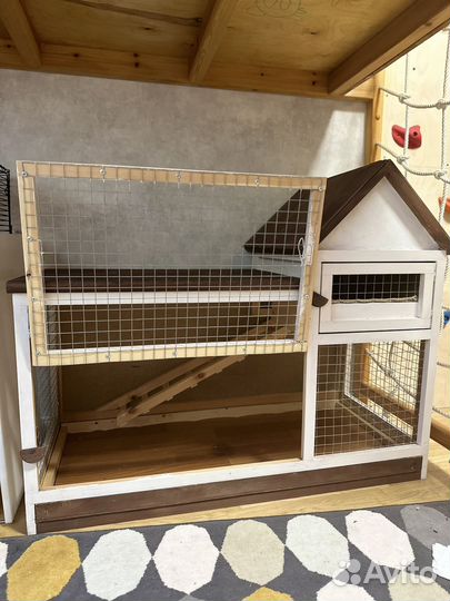 Клетка интерьерная домик тумба