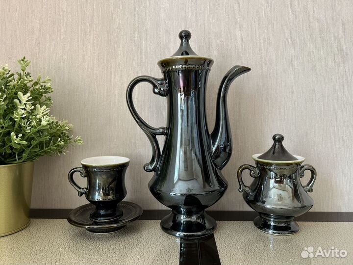 Кофейный сервиз керамика СССР 5 персон