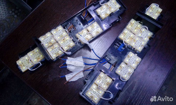 Диодные LeD платы задние ваз 2109- 14