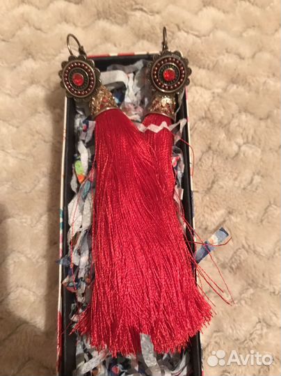 Серьги кисточки