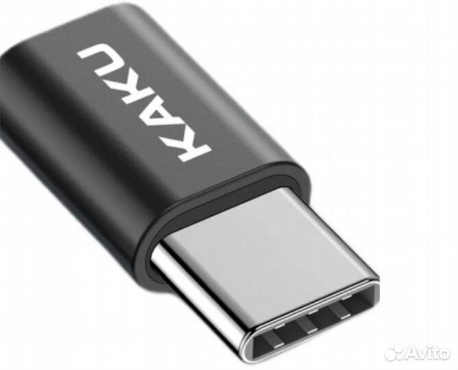 Адаптер, переходник Type C - Micro USB черный/заря