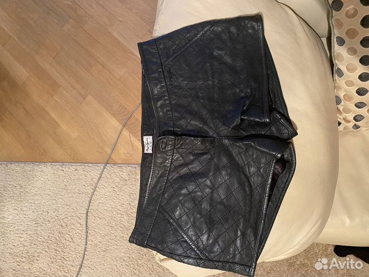 Шорты из натуральной кожи Pepe jeans винтаж