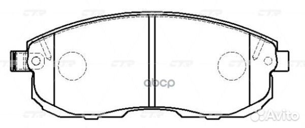 Колодки тормозные GK0731 CTR