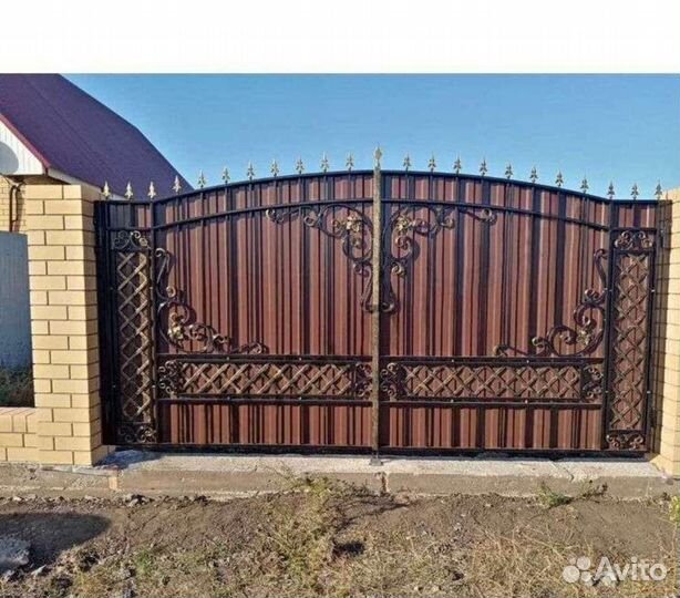 Ворота кованые. Каркас Ворот. Доставка Бесплатно