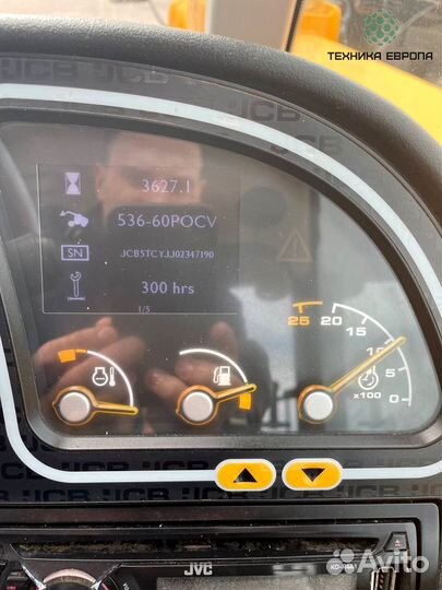 Телескопический погрузчик JCB 536-60 Agri Super, 2015